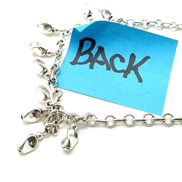 Twisted Teardrop Silver-tone Charm Necklace - Picture 12 of 14